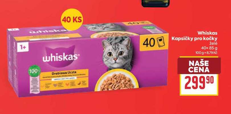 Whiskas Kapsičky pro kočky želé 40× 85 g