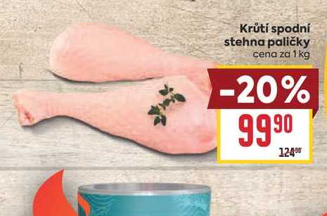 Krůtí spodní stehna paličky cena za 1 kg