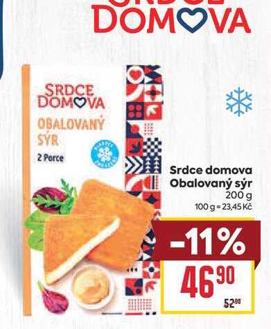 Srdce domova Obalovaný sýr 200 g