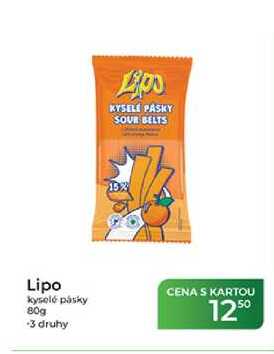 Lipo kyselé pásky 80g -3 druhy