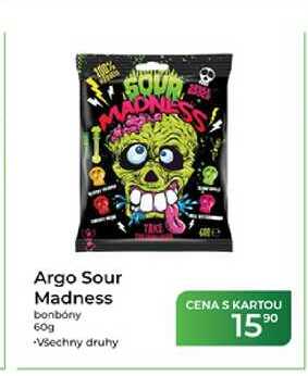 Argo Sour Madness bonbóny 60g