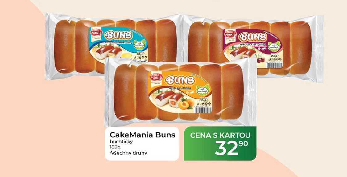  Cake Mania Buns buchtičky 180g 