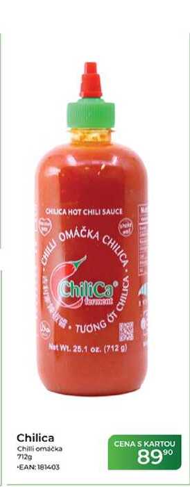 Chilica Chilli omáčka 712g