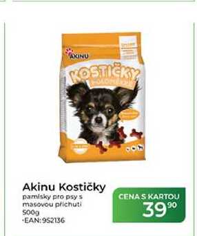 Akinu Kostičky pamlsky pro psy s masovou příchutí 500g