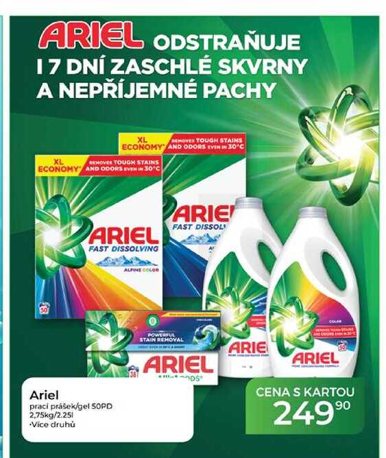Ariel prací prášek/gel SOPD 2,75kg/2.25l