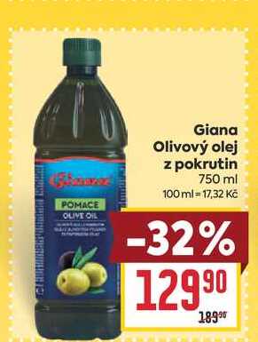 Giana Olivový olej z pokrutin 750 ml