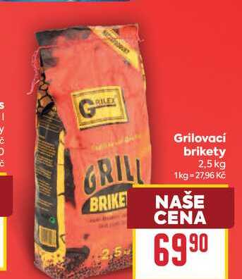 Grilovací brikety 2,5 kg