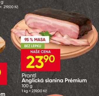 Prantl Anglická slanina Prémium 100 g