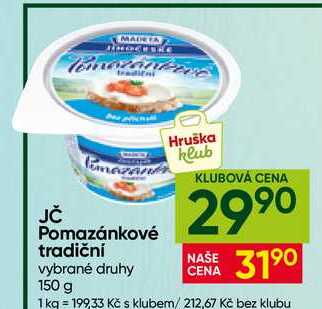 MADETA Pomazánkové tradiční vybrané druhy 150 g