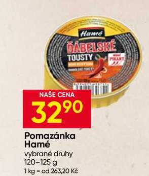 Pomazánka Hamé vybrané druhy 120-125 g