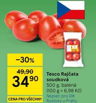 Tesco Rajčata soudková, 500 g, balená