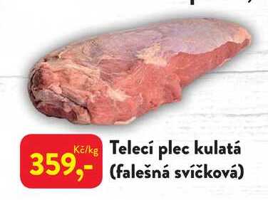 Telecí plec kulatá (falešná svíčková) 1kg