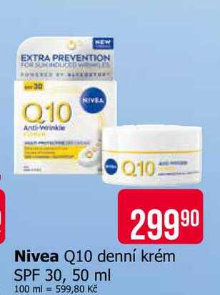 Nivea Q10 denní krém SPF 30, 50 ml