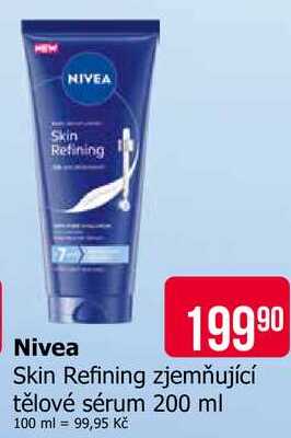 Nivea Skin Refining zjemňující tělové sérum 200 ml