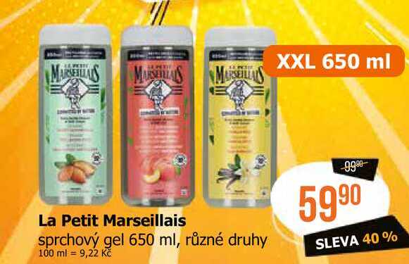 La Petit Marseillais sprchový gel 650 ml