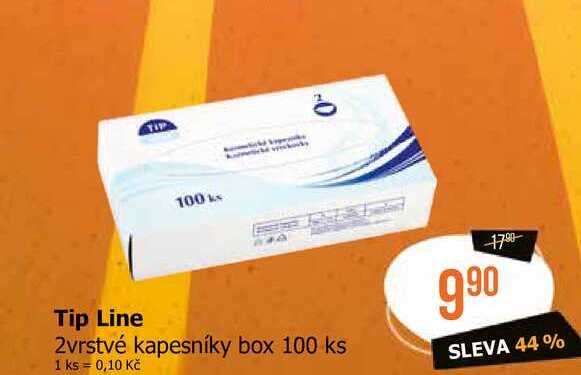 Tip Line 2vrstvé kapesníky box 100 ks