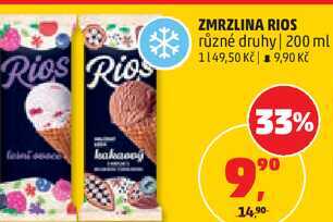 ZMRZLINA RIOS různé druhy, 200 ml
