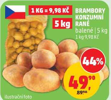 BRAMBORY KONZUMNÍ, 5 kg  