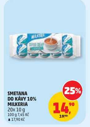 SMETANA DO KÁVY 10% MILKERIA, 20x 10 g