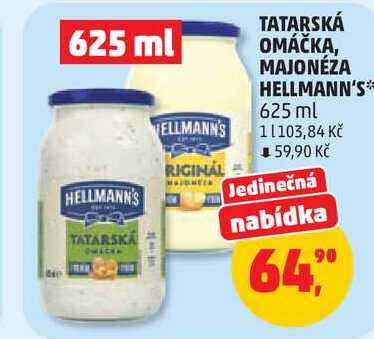 MAJONÉZA HELLMANN'S, 625 ml  