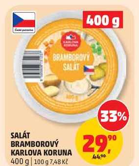 SALÁT BRAMBOROVÝ KARLOVA KORUNA, 400 g