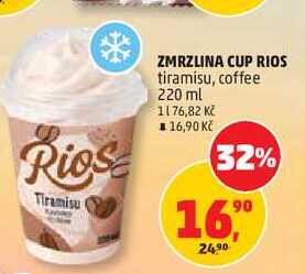 ZMRZLINA CUP RIOS tiramisu, 220 ml 