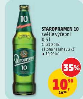 STAROPRAMEN 10 světlé výčepní, 0,5 l