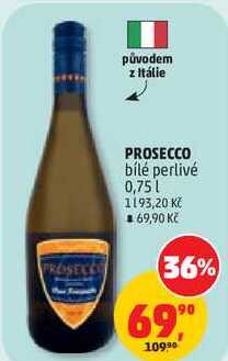 PROSECCO bílé perlivé, 0,75 l