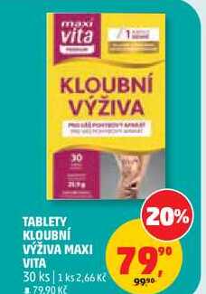 TABLETY KLOUBNÍ VÝŽIVA MAXI VITA, 30 ks