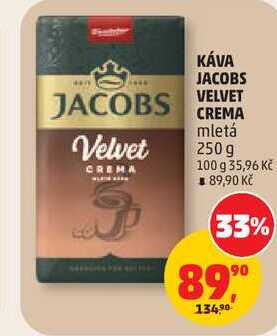 JACOBS VELVET CREMA mletá, 250 g