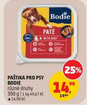 PAŠTIKA PRO PSY BODIE různé druhy, 300 g 