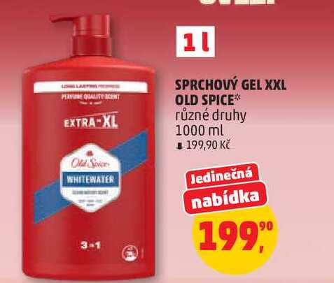 SPRCHOVÝ GEL XXL OLD SPICE různé druhy, 1000 ml 