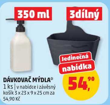 DÁVKOVAČ MÝDLA, 1 ks 