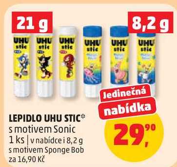 LEPIDLO UHU STIC s motivem Sonic, 1 ks
