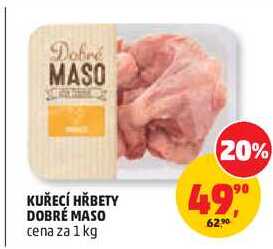 KUŘECÍ HŘBETY DOBRÉ MASO, 1 kg