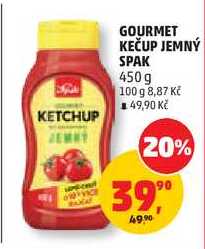 GOURMET KEČUP JEMNÝ SPAK, 450 g