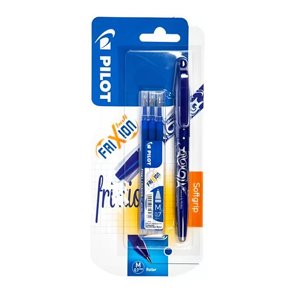 Pilot FriXion Ball modrý + 3ks náplň
