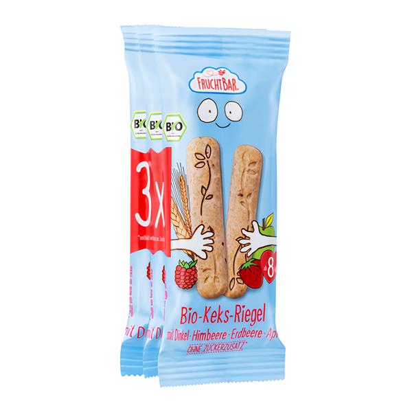 Fruchtbar BIO Špaldové máslové tyčinky s jahodami, 3x 30 g