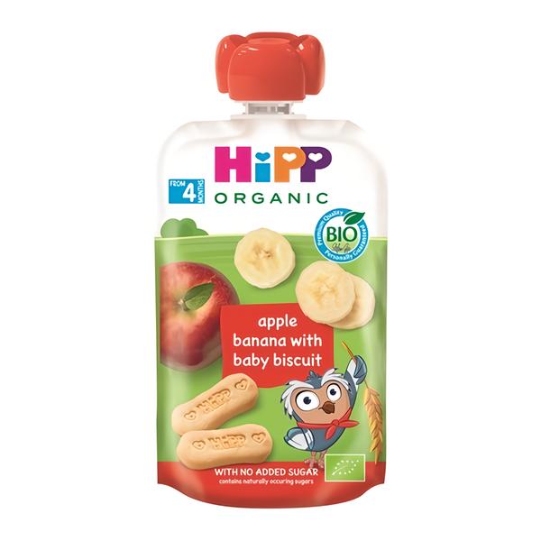 HiPP BIO Hippies Jablko-Banán-Baby sušenky