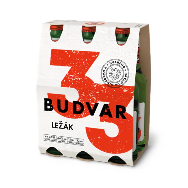 Budějovický Budvar 33, světlý ležák 6x330ml v akci