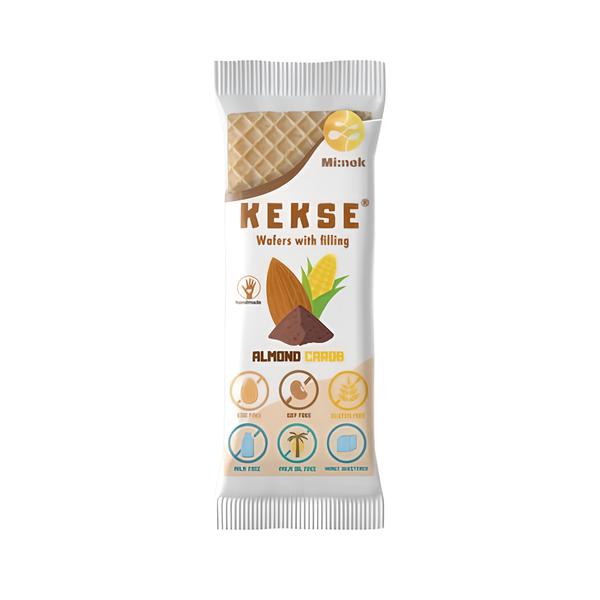 Kekse Mandlové oplatky s karobem bez lepku
