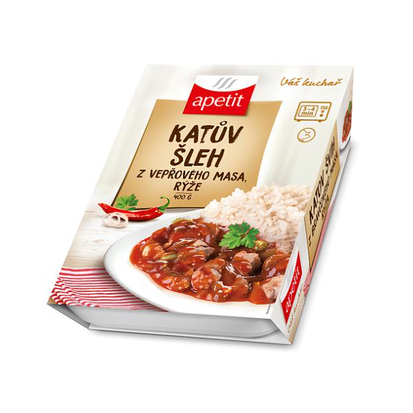 apetit Katův šleh z vepřového masa, rýže 400g