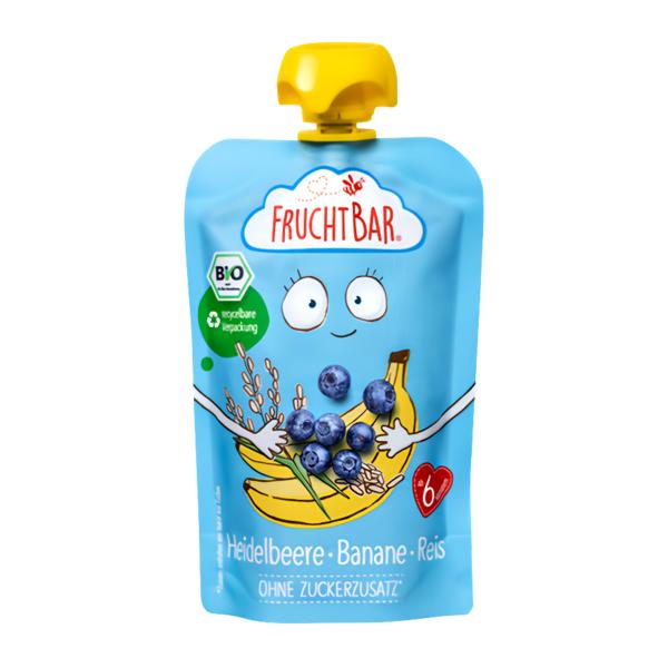 Fruchtbar BIO Ovocná kapsička s banánem a borůvkami