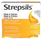 Strepsils Med a Citron 24 pastilek