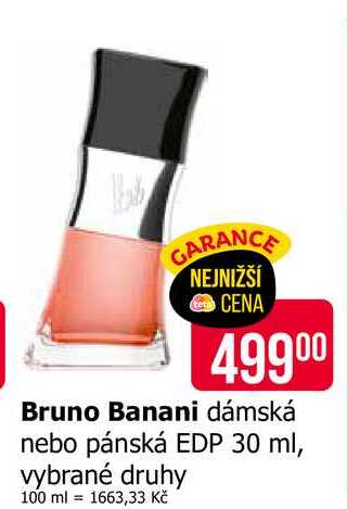 Bruno Banani dámská nebo pánská EDP 30 ml, vybrané druhy
