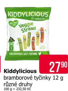 Kiddylicious bramborové tyčinky 12 g