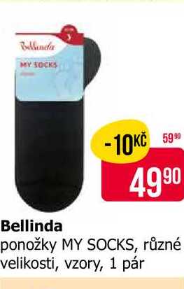 Bellinda ponožky MY SOCKS, různé velikosti, vzory, 1 pár 