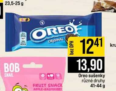 Oreo sušenky různé druhy 41-44 g
