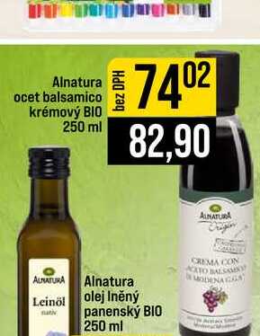 Alnatura Leinöl olej Iněný panenský BIO 250 ml