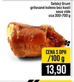 Selský Grunt grilované koleno bez kostí sous vide cca 300-700 g 100g
